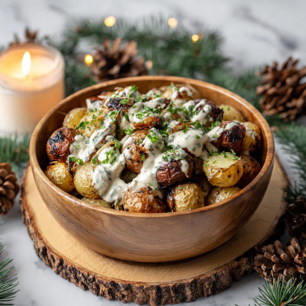 Creamy Mustard Roasted Potatoes Recipe