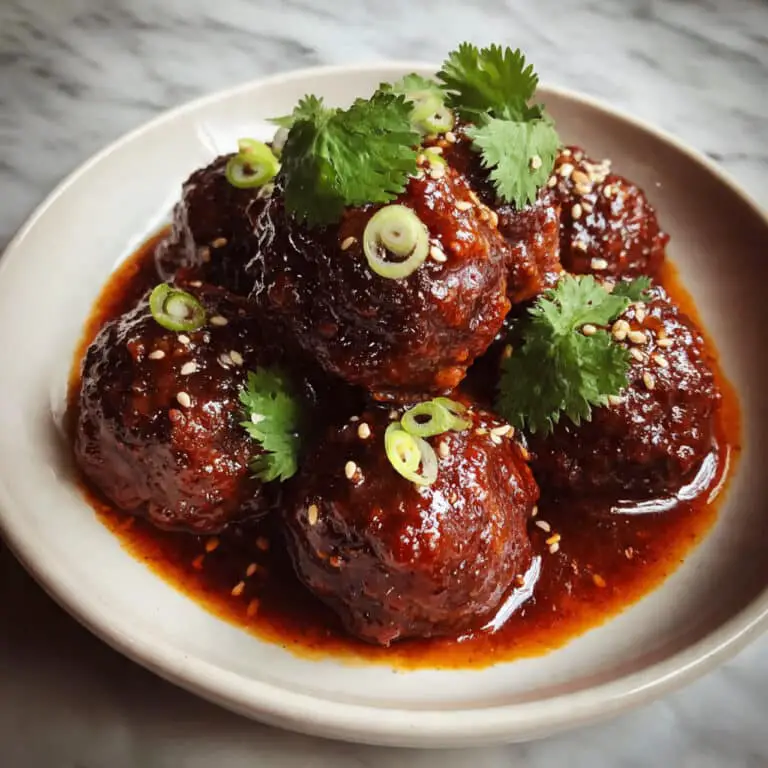 Sticky Hoisin Meatballs Recipe