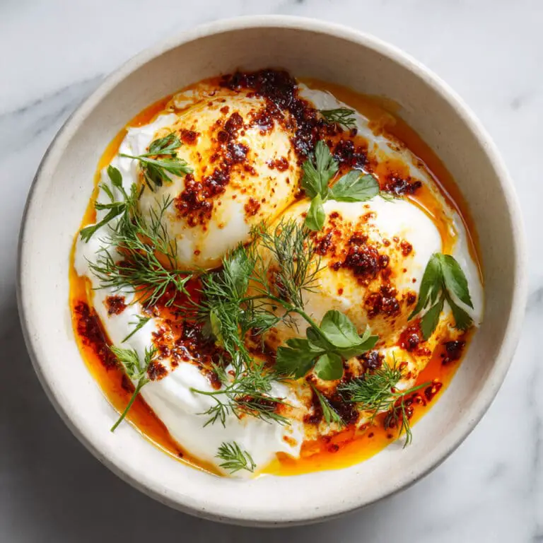 Turkish Eggs (Cilbir) Recipe