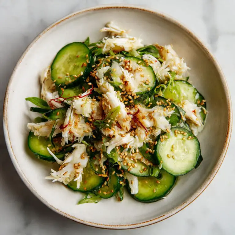 Cucumber Salad with Crab Meat Delight Recipe
