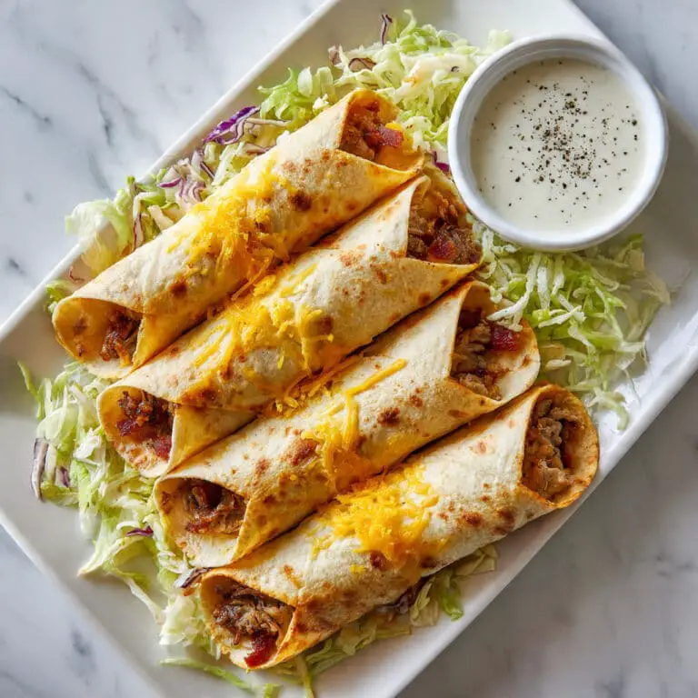 Reuben Stuffed Baked Taquitos Recipe