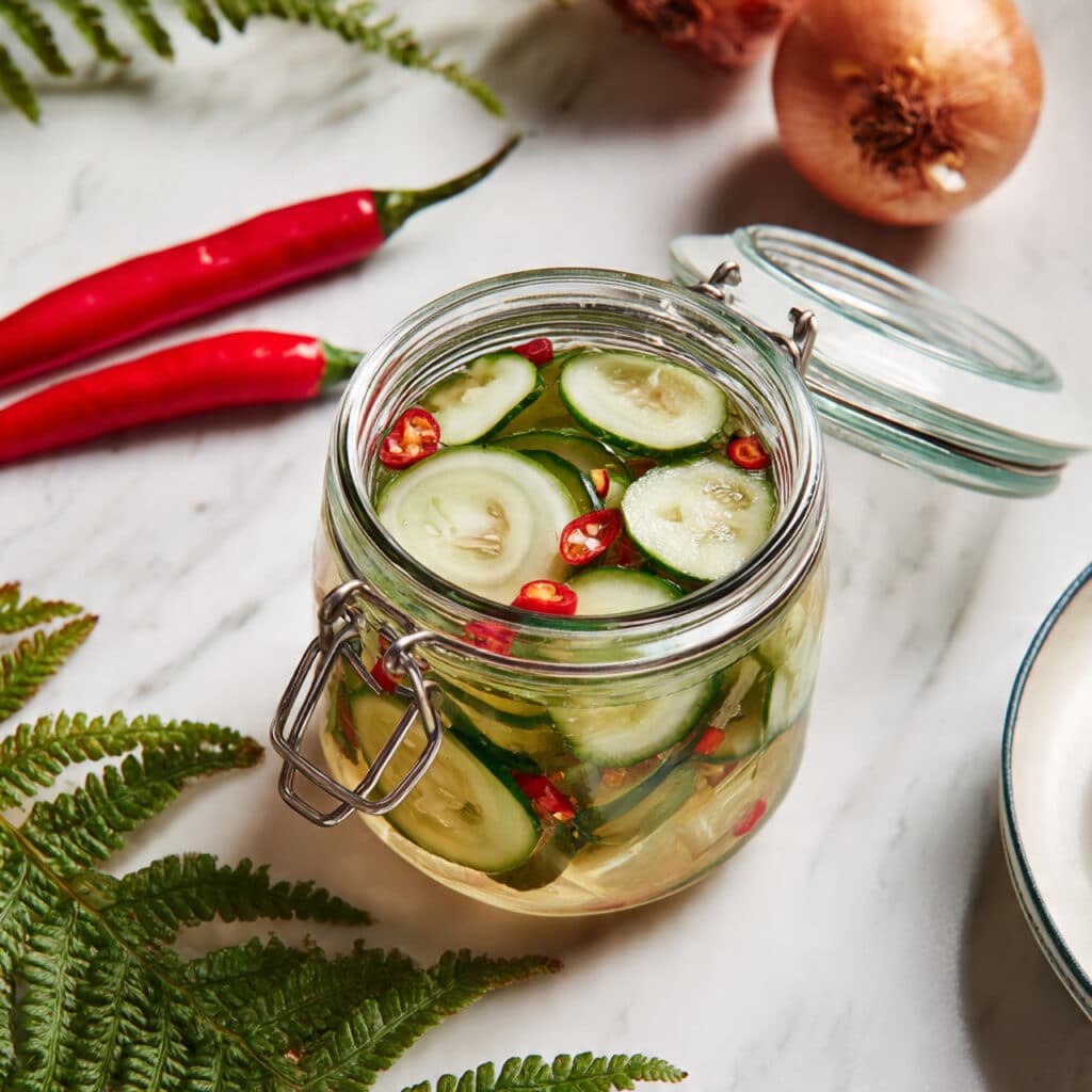 Quick Pickled Asian Cucumbers Recipe