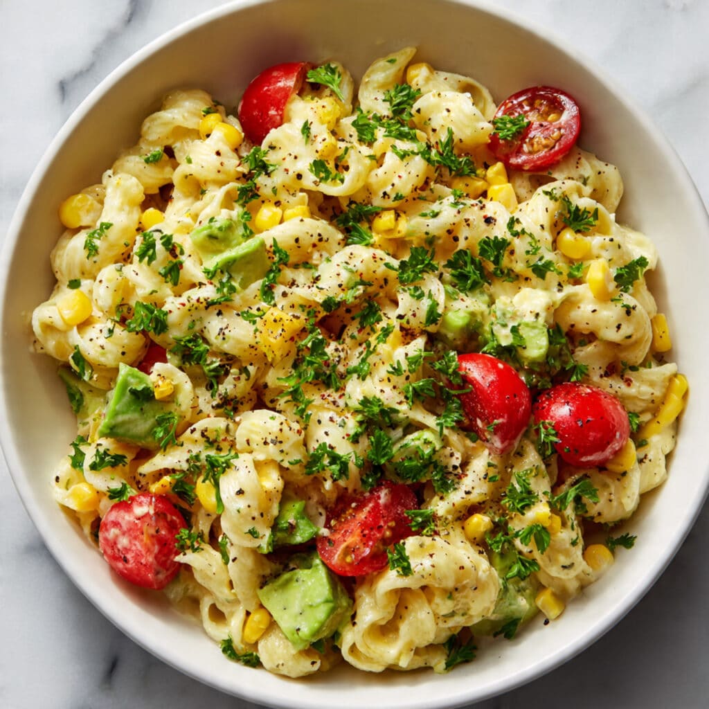 Mexican Street Corn Pasta Salad Recipe