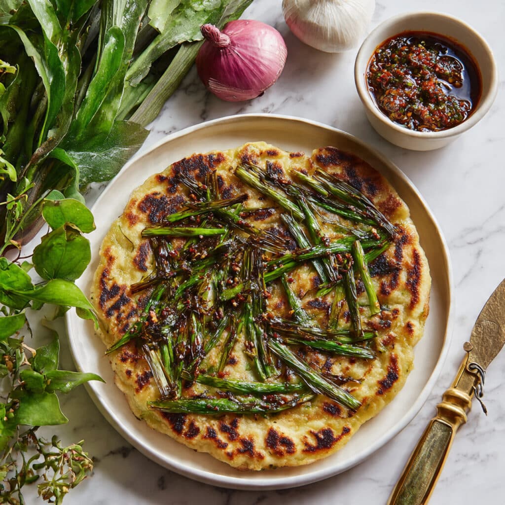 Crispy Korean Pajeon (Green Onion Pancake) Recipe