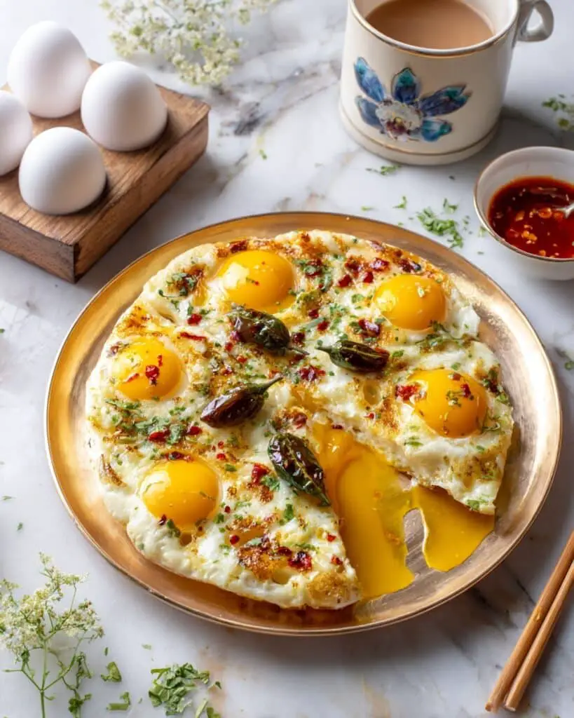 Afghani Spiced Tomato Omelette Recipe