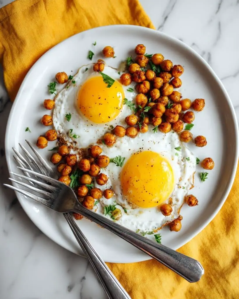 Chickpea Fried Eggs: A Crunchy and Protein-Packed Breakfast Recipe