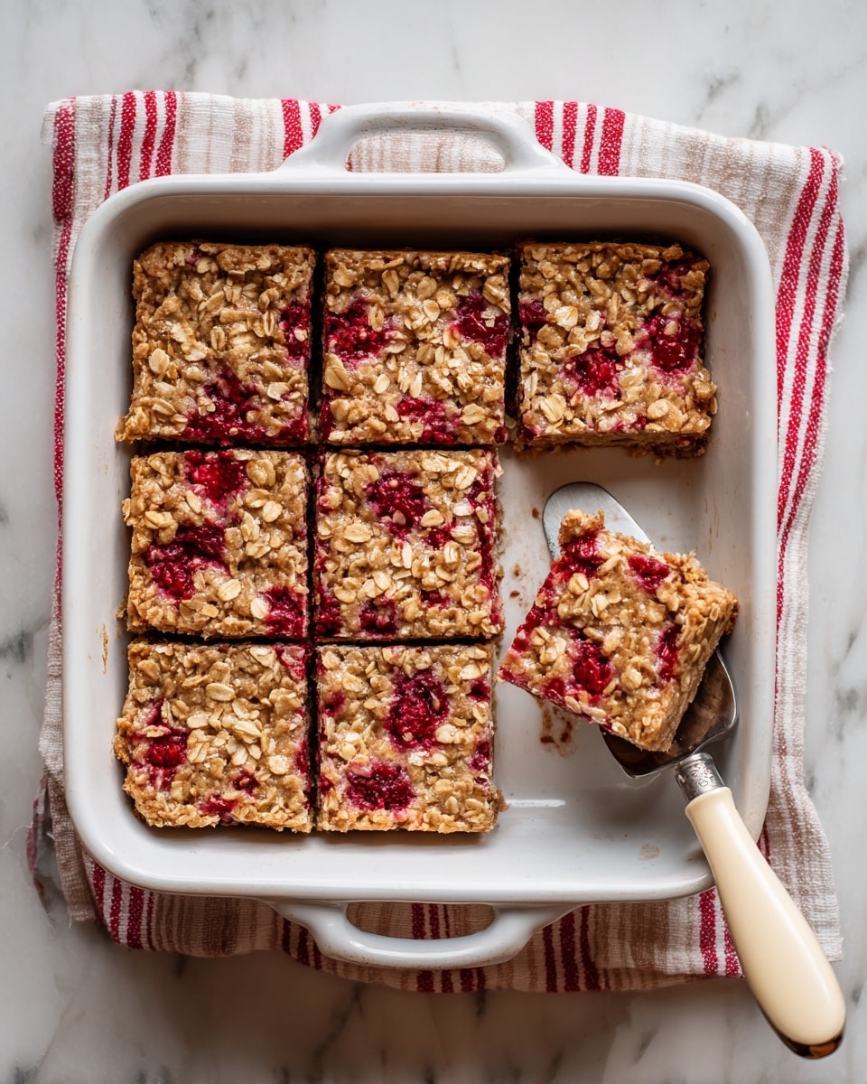 High-Protein Almond Butter & Strawberry Oatmeal Bars Recipe