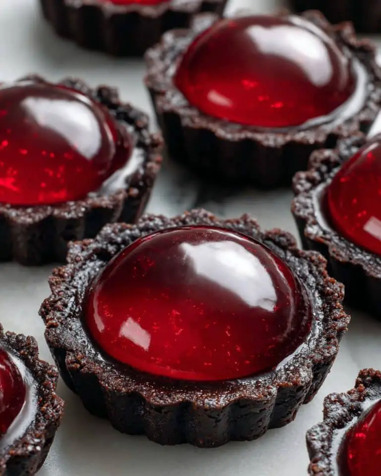 Chocolate Cherry Heart Tarts Recipe