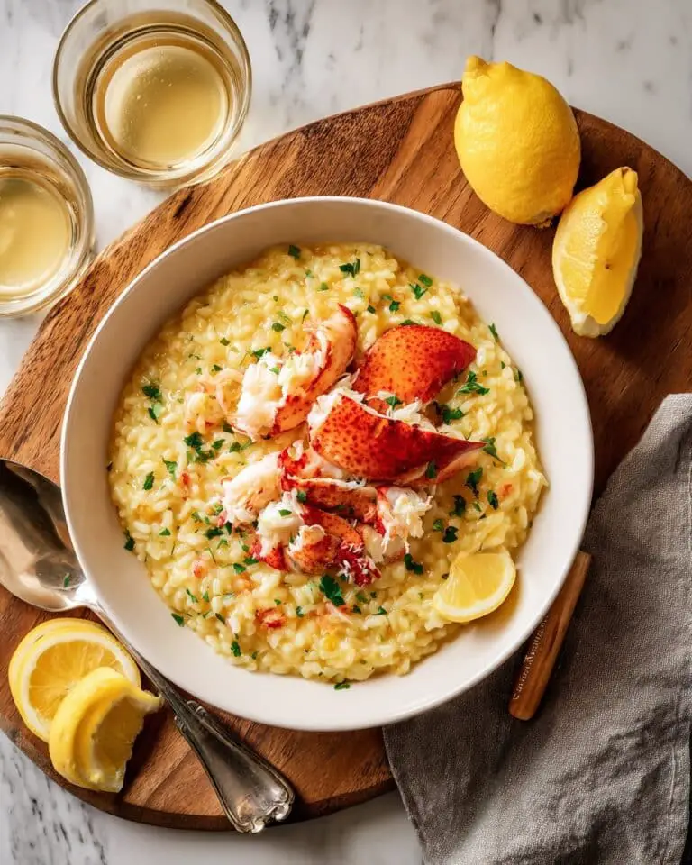 Butter Poached Lobster Risotto Recipe