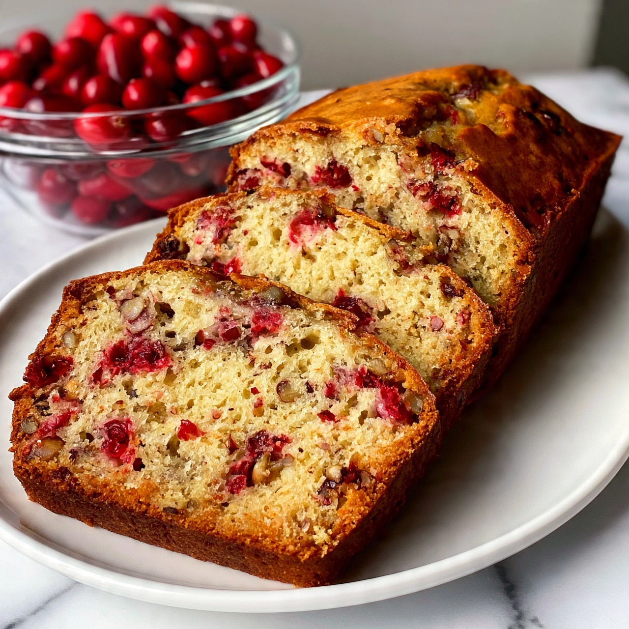 Cranberry Orange Walnut Loaf Recipe - Recipe Image