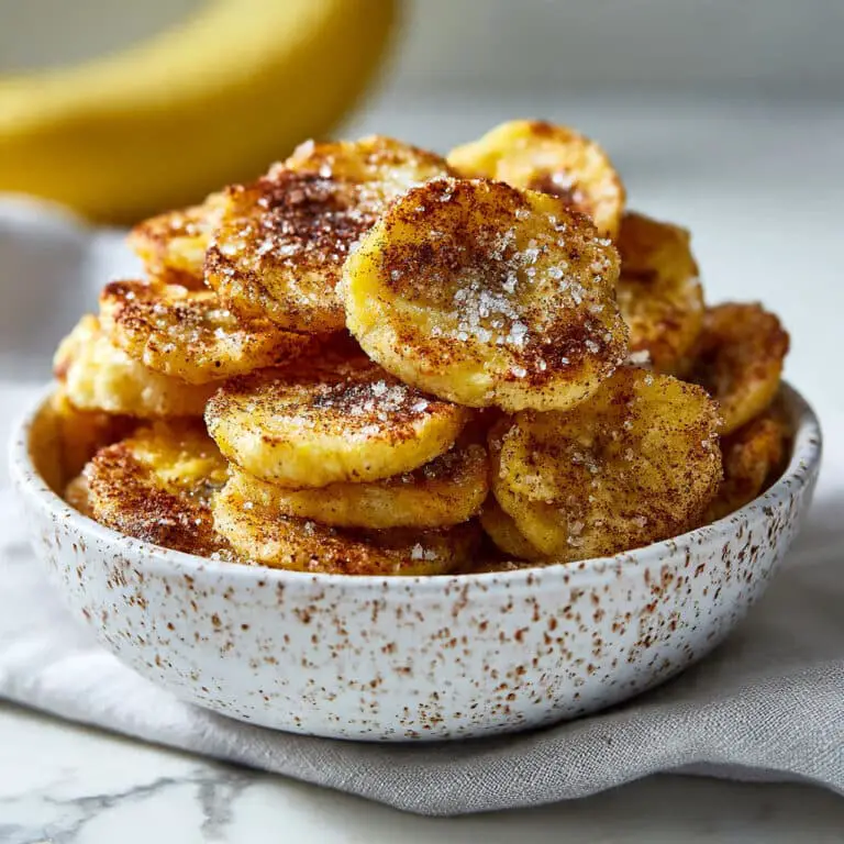 Cinnamon Sugar Air Fryer Banana Chips Recipe